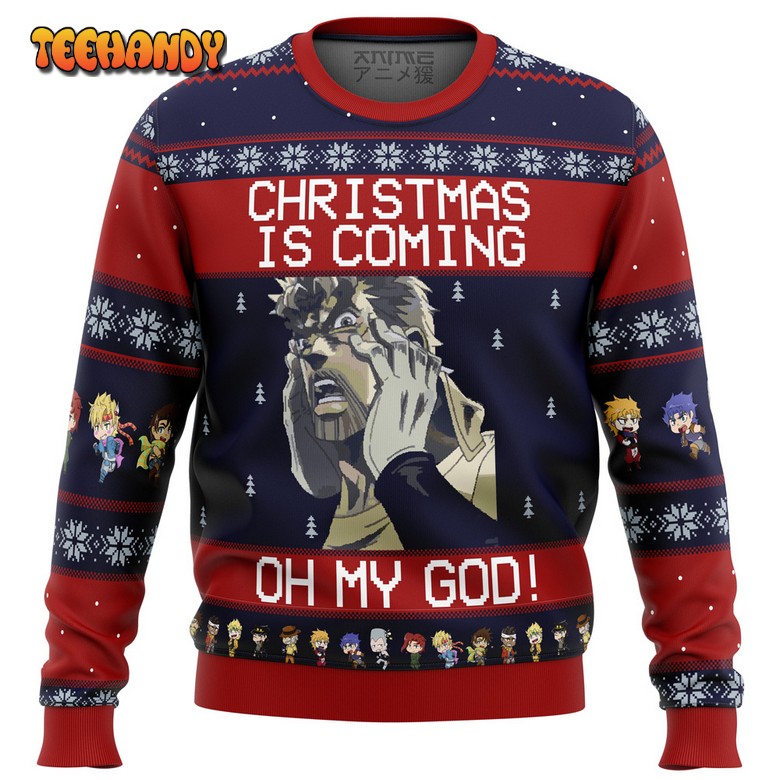 jojos bizarre adventure joseph joestar oh my god ugly sweater xhlpq