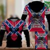 kIr1YggI 65 Skull Southern Rebel back up back down stand my ground 3D Hoodie