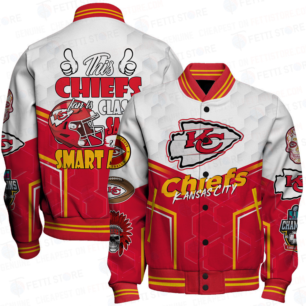 kansas city chief nfl design baseball varsity jacket baseball jacket all over print stm 1u2dl