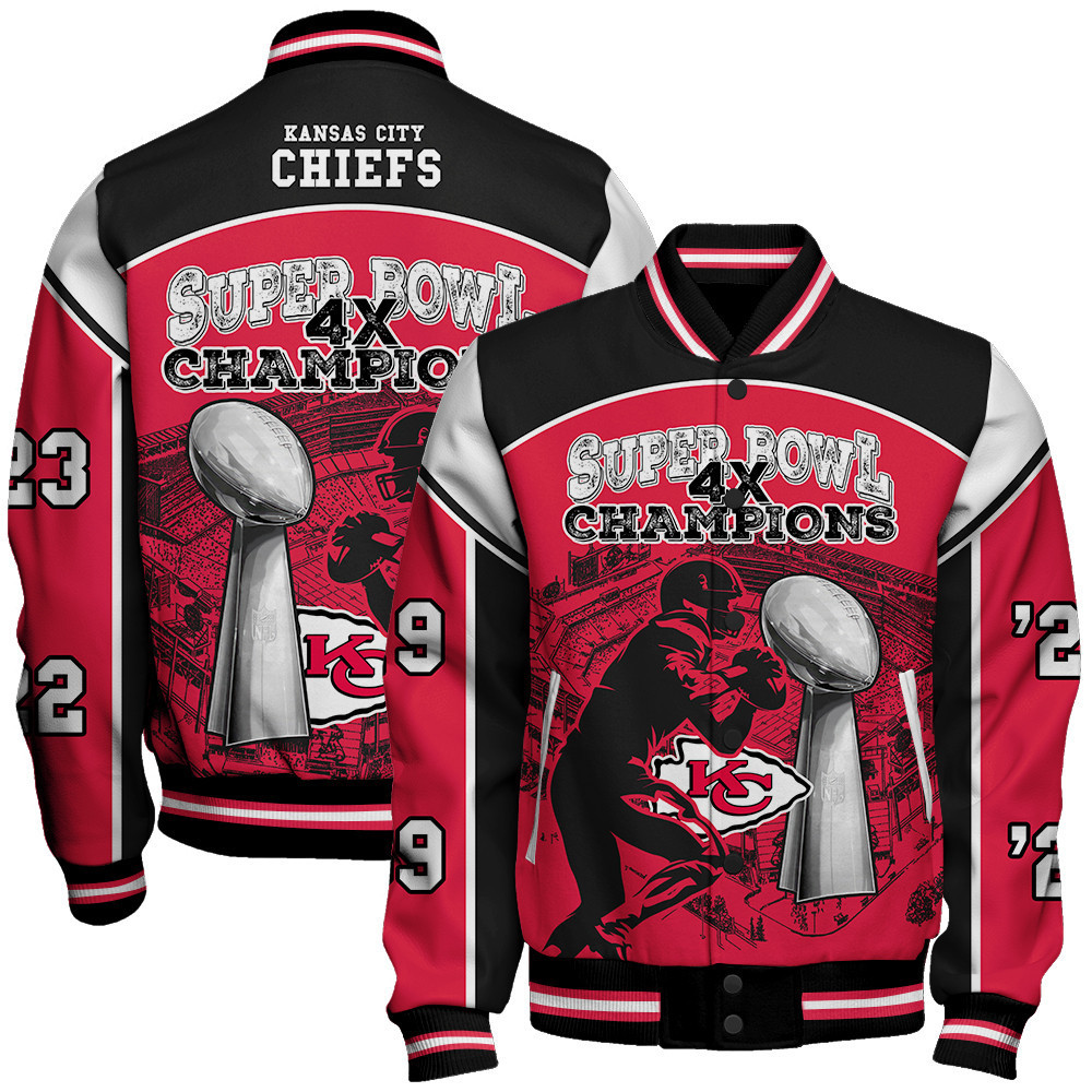 kansas city chiefs 4x super bowl champions unisex baseball varsity jacket baseball jacket all over print sfat v23 huyby