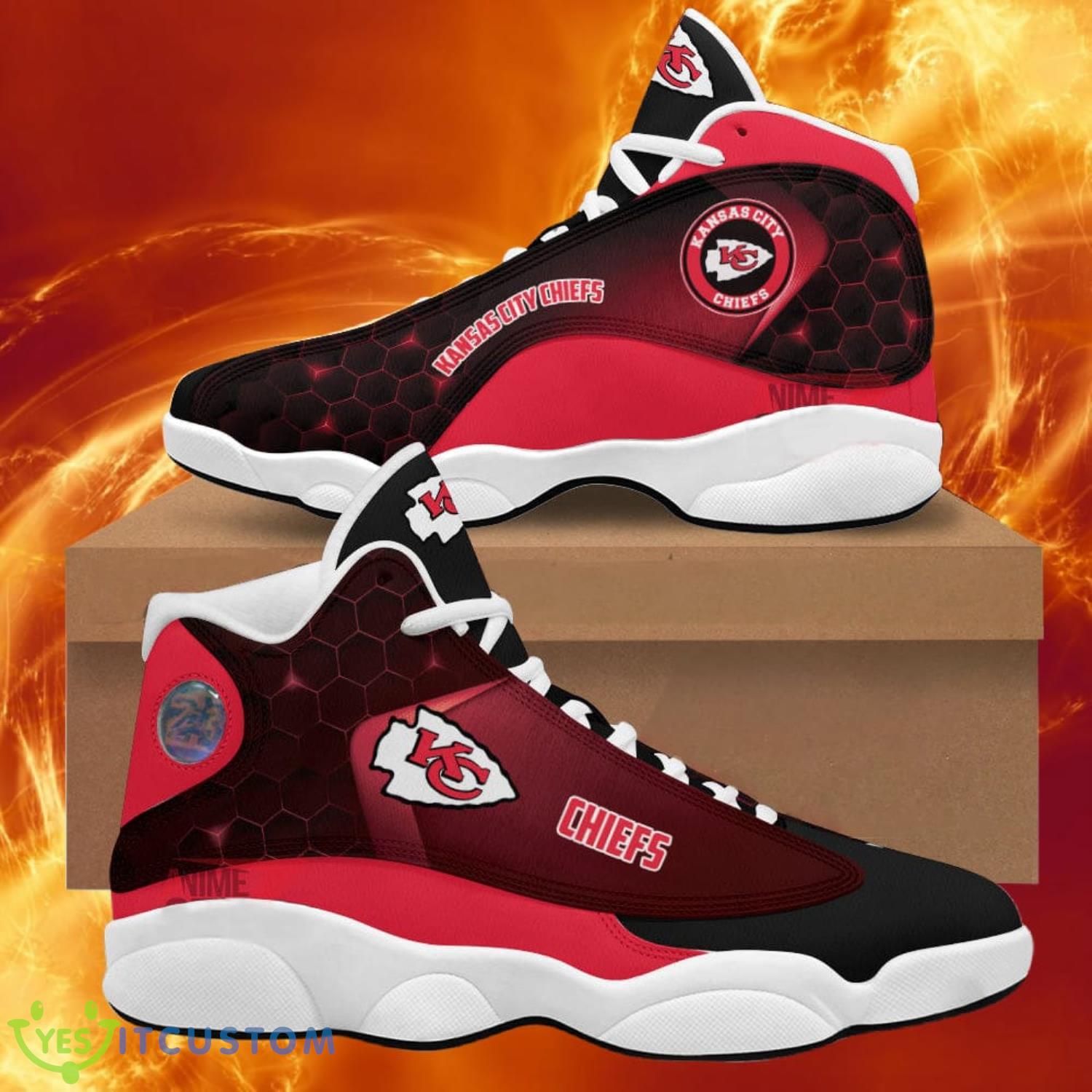 kansas city chiefs air jordan 13 sneakers nfl custom sport shoes