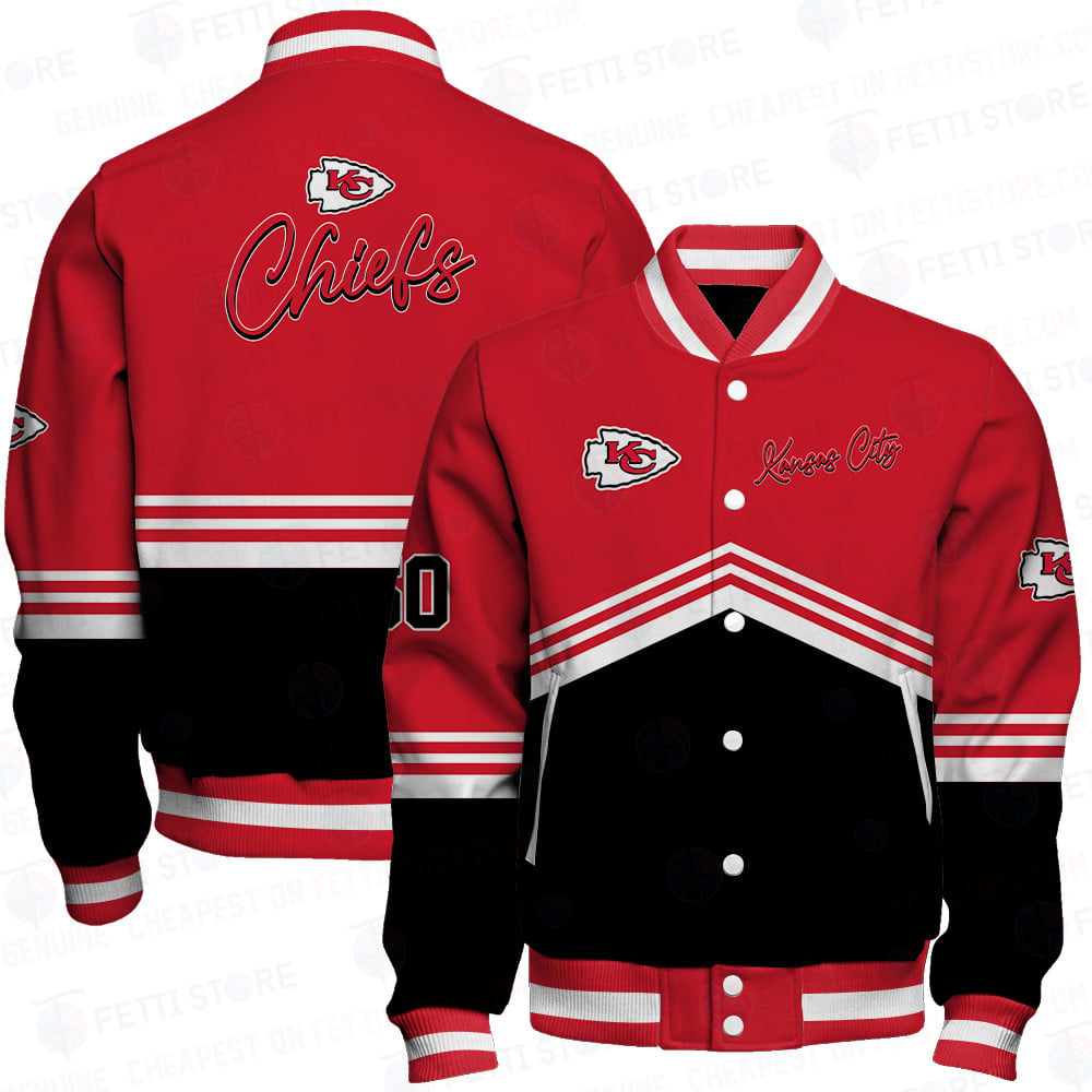 kansas city chiefs baseball varsity jacket baseball jacket all over print wf heza3