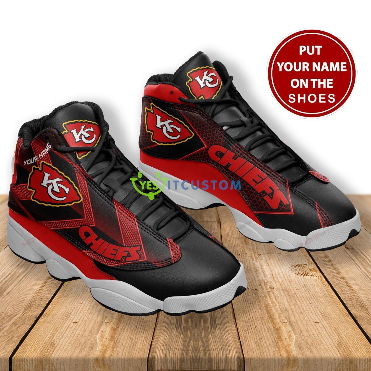 kansas city chiefs football team best custom name air jordan 13 shoes