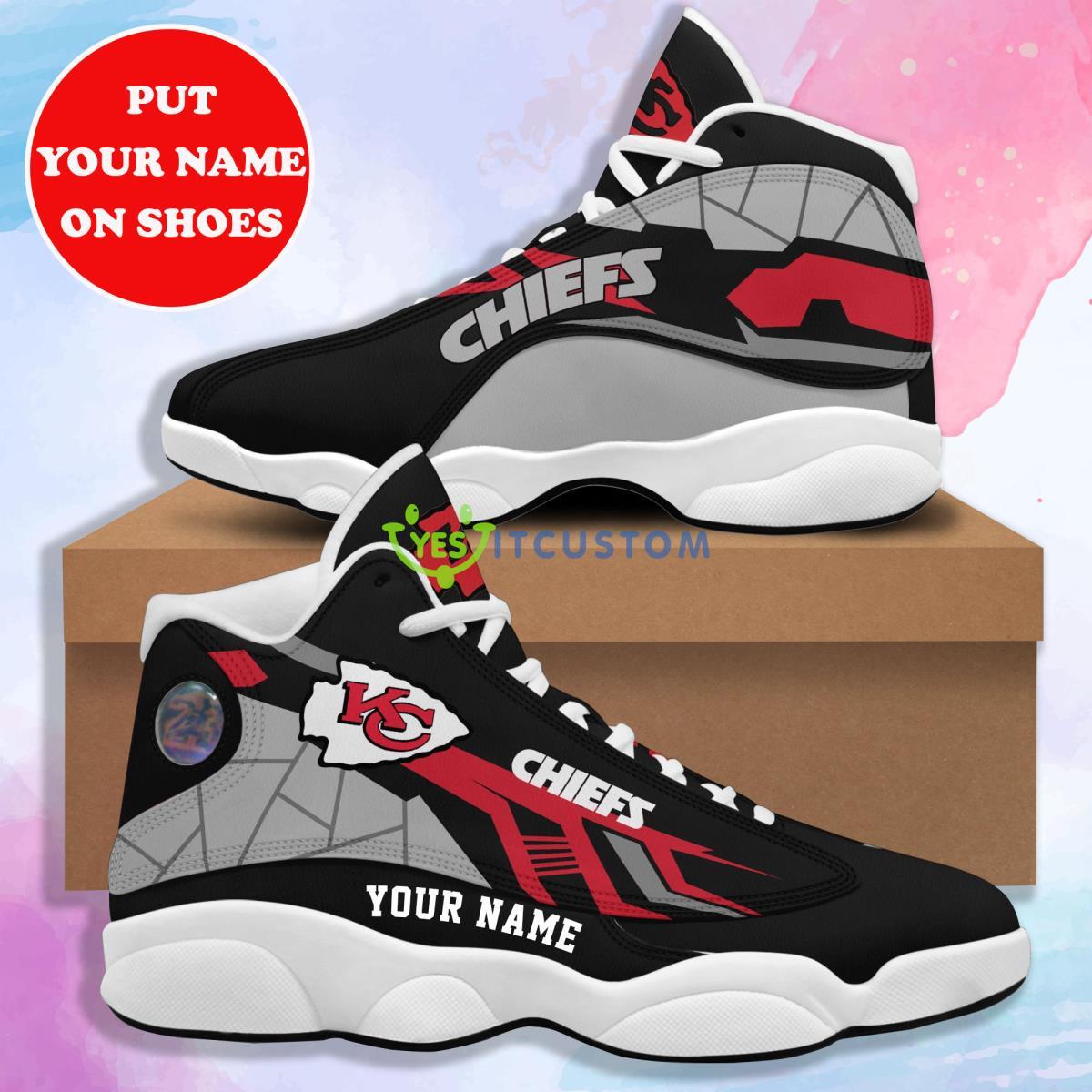 kansas city chiefs football team hot custom name air jordan 13 sneaker