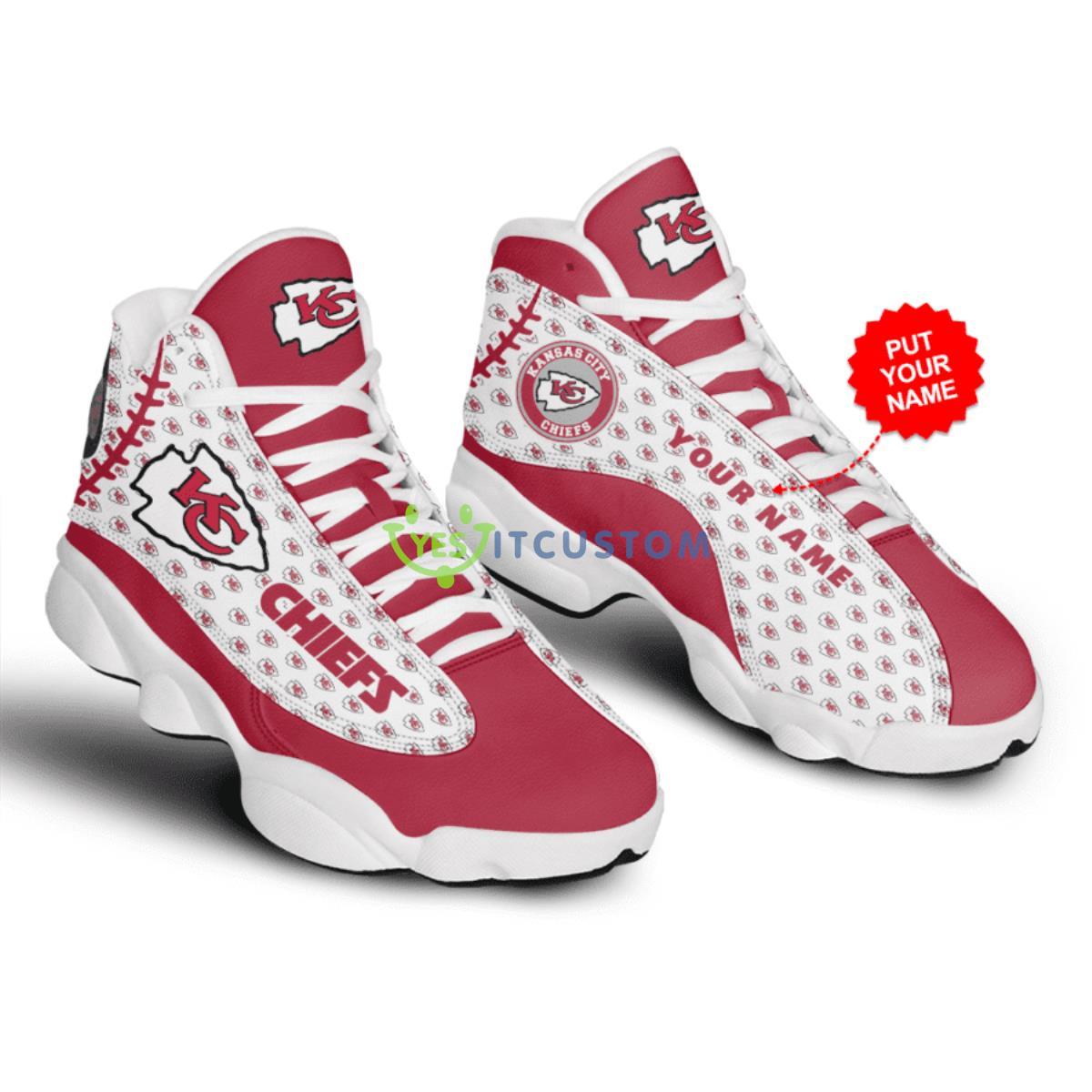 kansas city chiefs football team personalized air jordan 13 for real fans