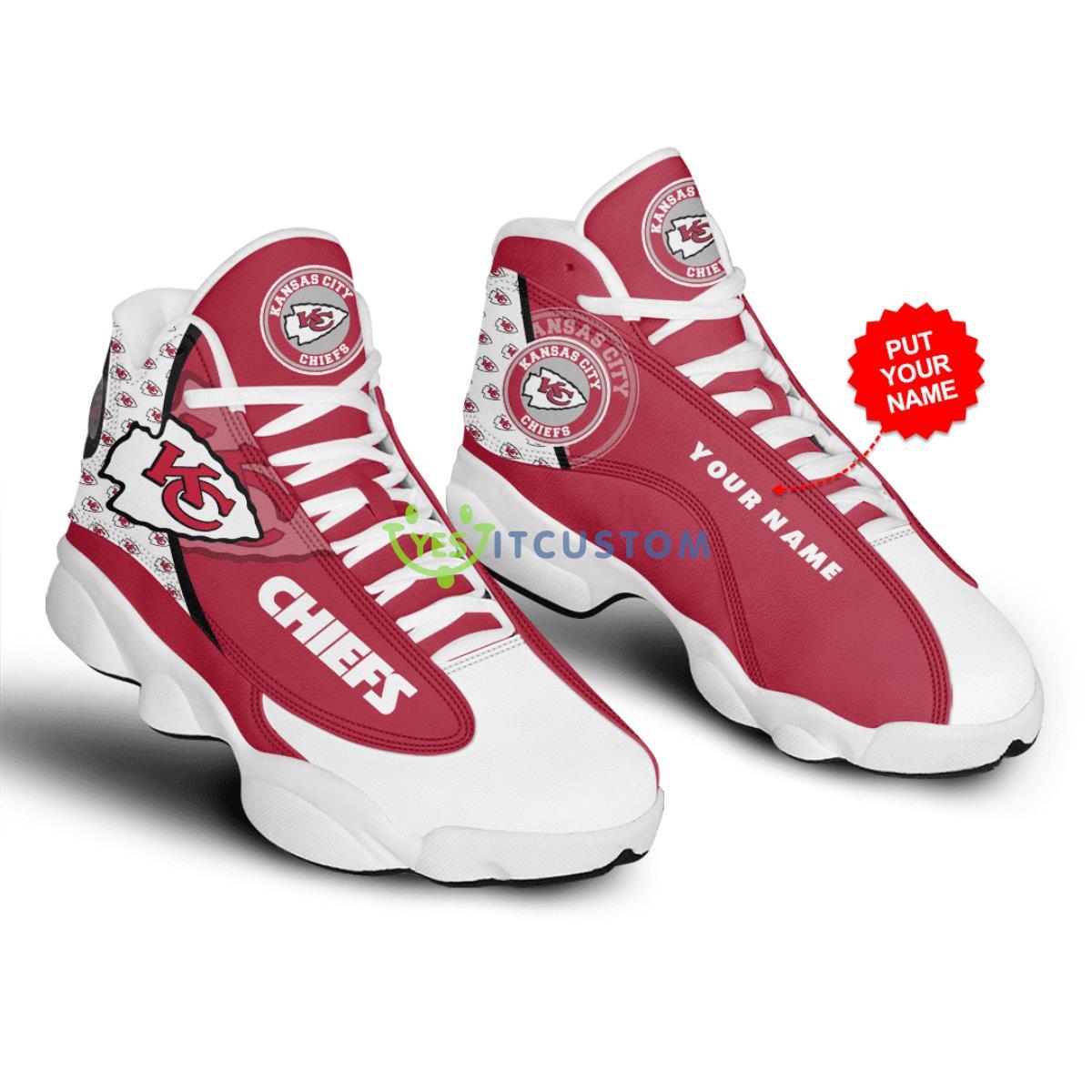 kansas city chiefs football team personalized air jordan 13