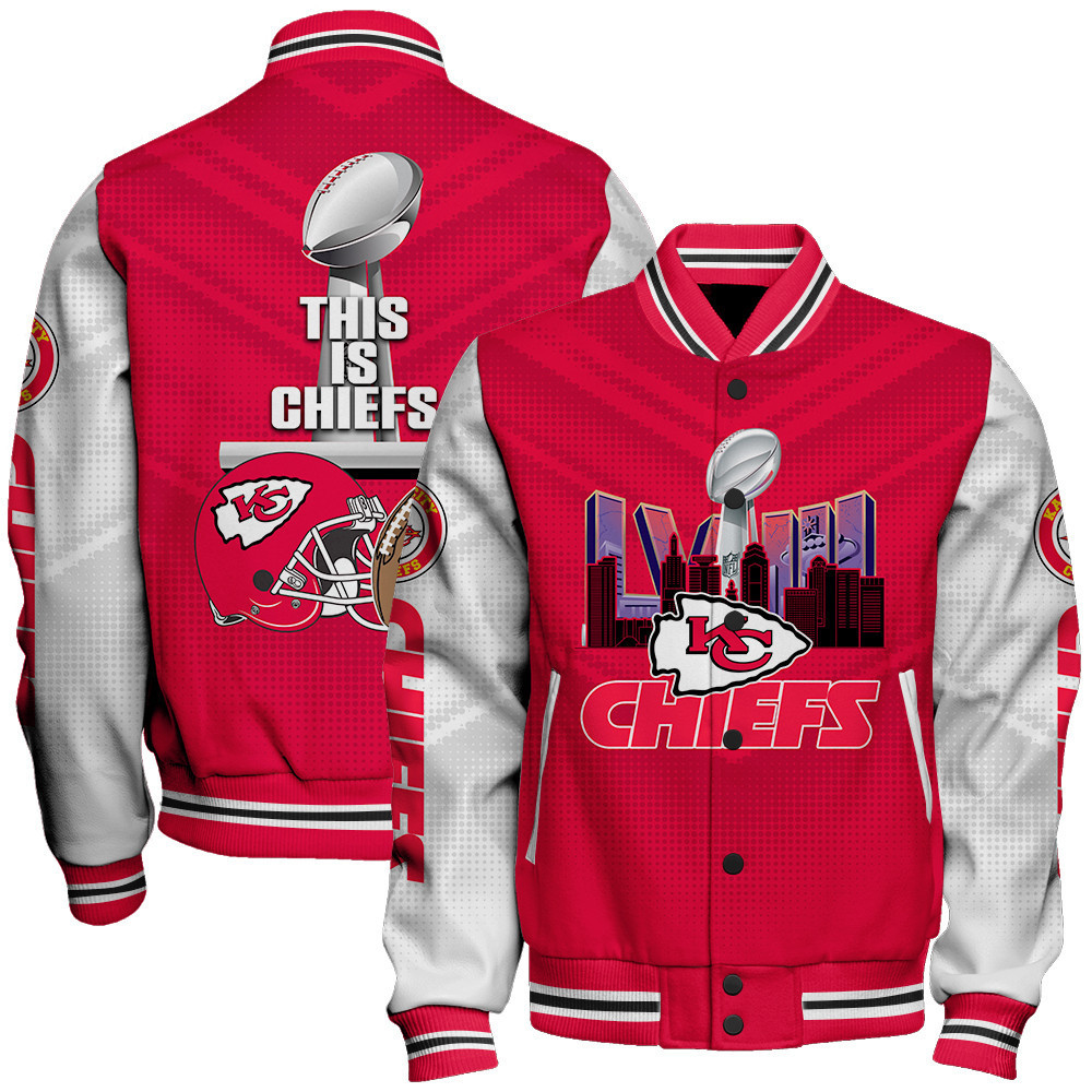 kansas city chiefs lviii this is chiefs baseball varsity jacket baseball jacket all over print qmrf6