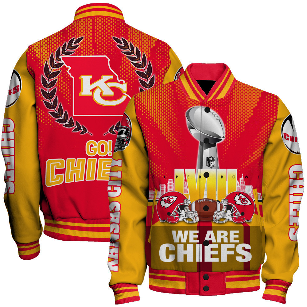 kansas city chiefs lviii we are chiefs baseball varsity jacket baseball jacket all over print 1wpet