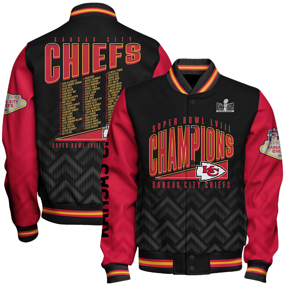 kansas city chiefs nfl 2024 champions unisex baseball varsity jacket baseball jacket all over print v19 ifvng