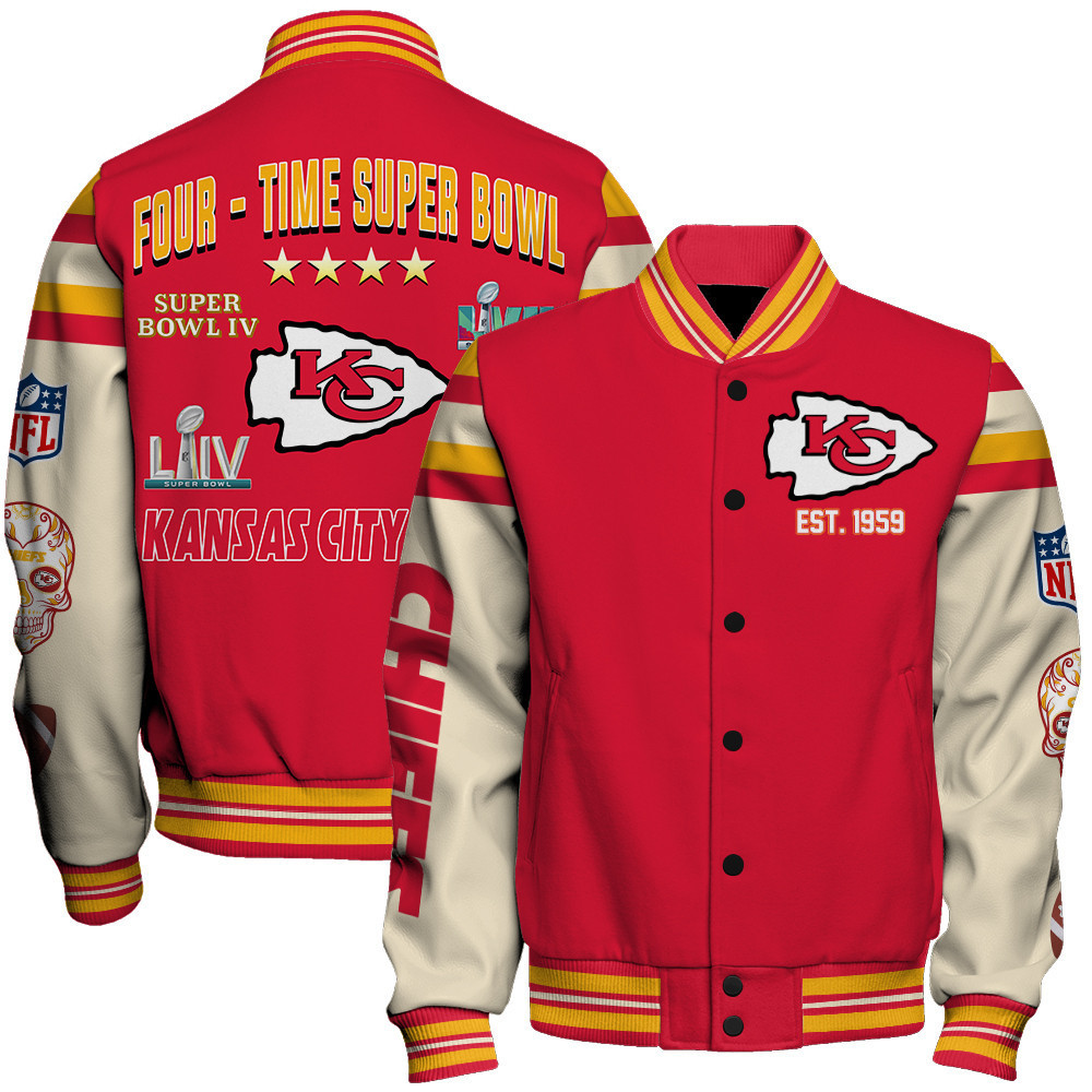 kansas city chiefs nfl baseball varsity jacket baseball jacket all over print sfat v19 izrto