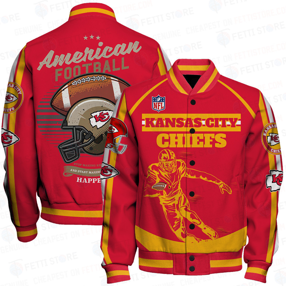 kansas city chiefs nfl baseball varsity jacket baseball jacket all over print stm v3 z9wng