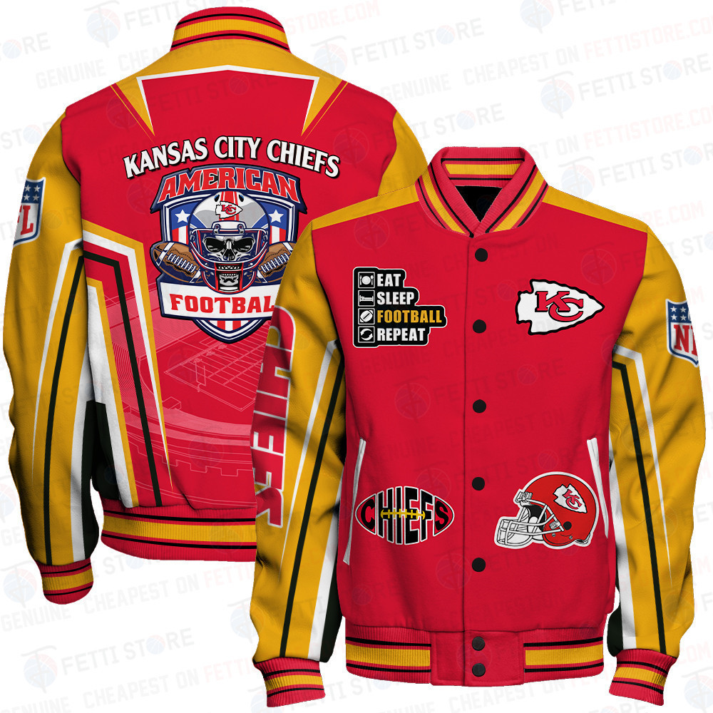 kansas city chiefs nfl baseball varsity jacket baseball jacket all over print stm v4 nymju