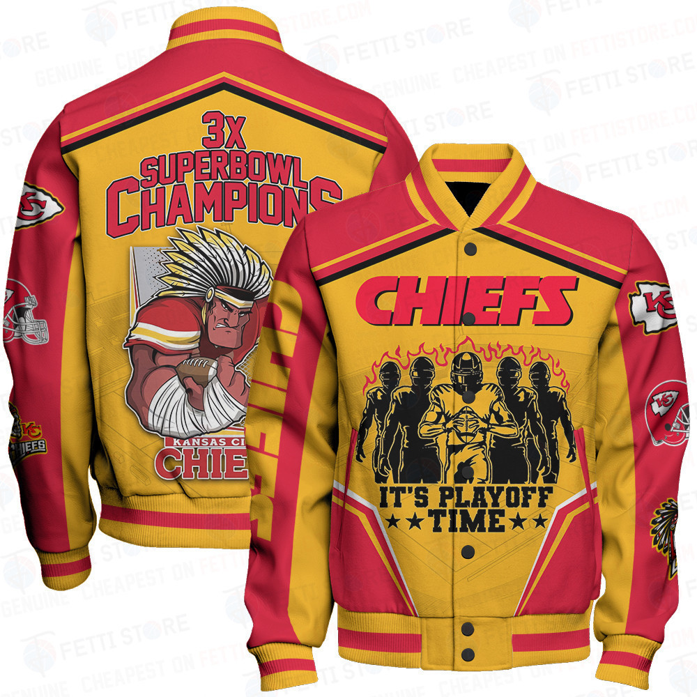 kansas city chiefs nfl baseball varsity jacket baseball jacket all over print stm v6 fkj1l