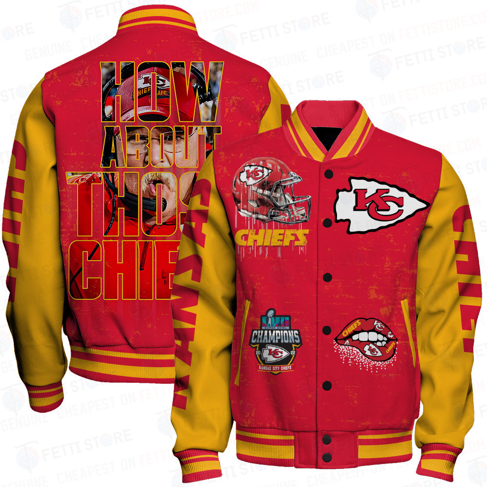 kansas city chiefs nfl baseball varsity jacket baseball jacket all over print stm v6 ptaaq