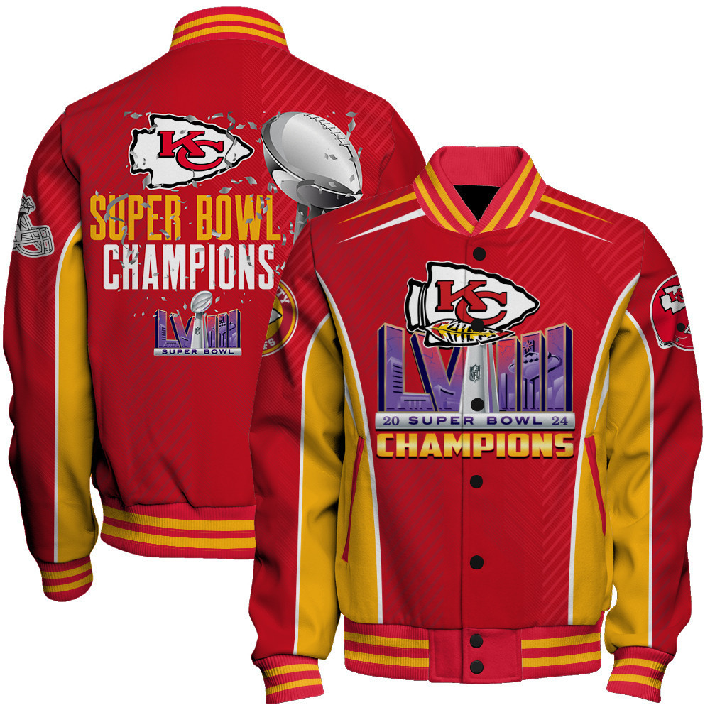 kansas city chiefs nfl baseball varsity jacket baseball jacket all over print stm v9 2jsts