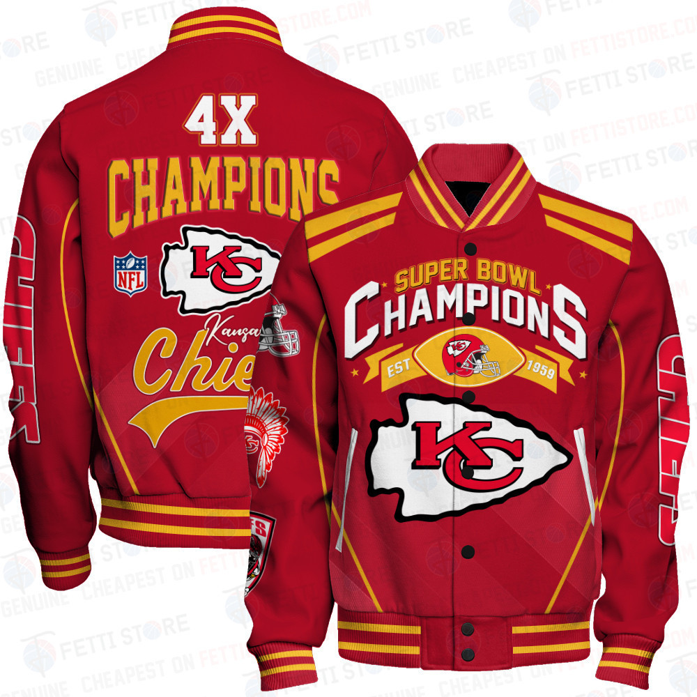 kansas city chiefs nfl champions baseball varsity jacket baseball jacket all over print v3 pytfv