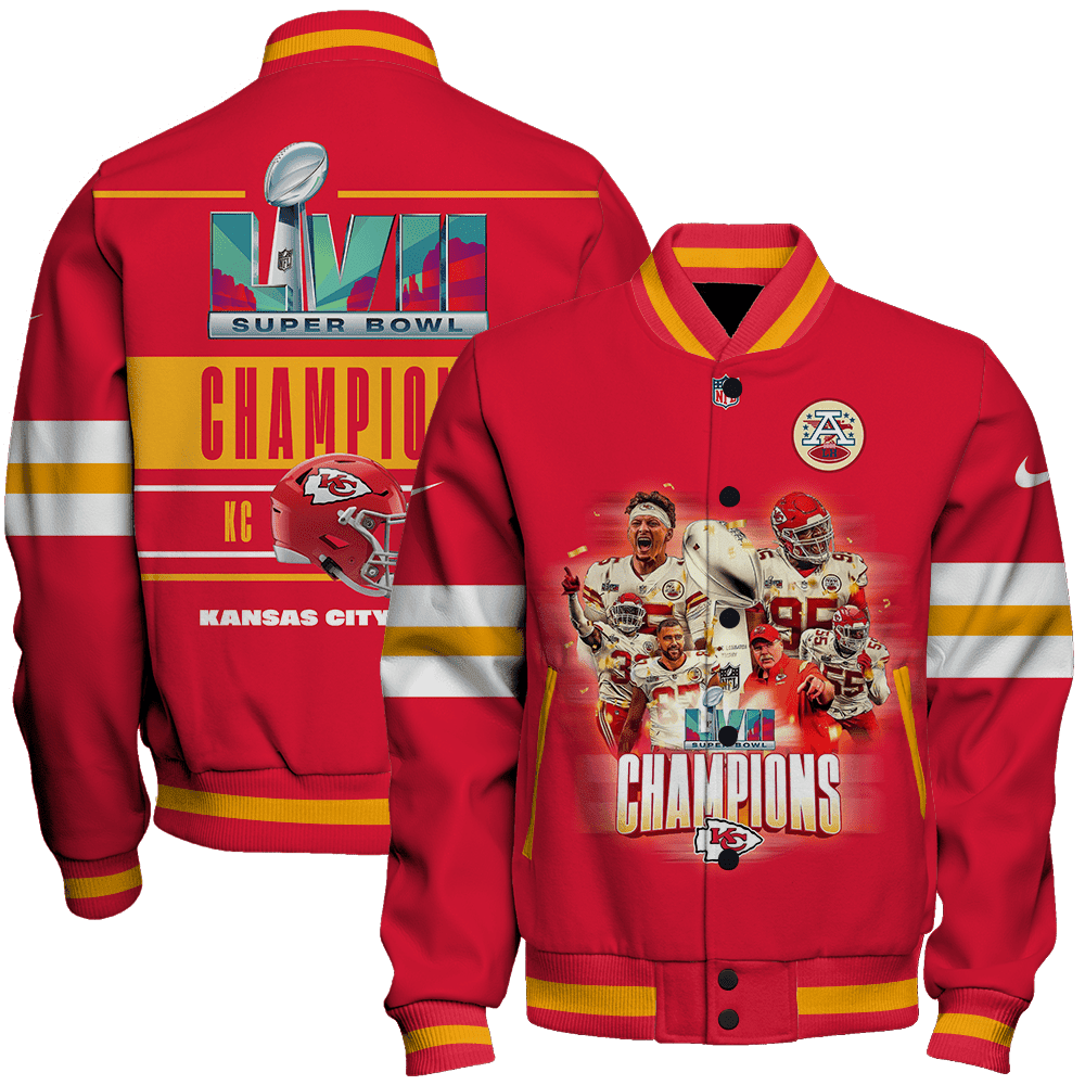 kansas city chiefs nfl champions nfl baseball varsity jacket baseball jacket all over print gdas2