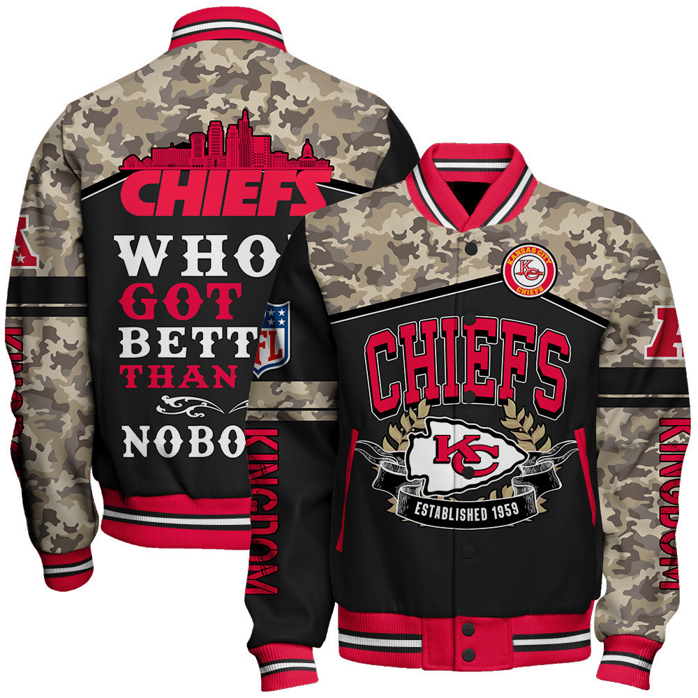 kansas city chiefs nfl kingdom nfl baseball varsity jacket baseball jacket all over print gvrxp