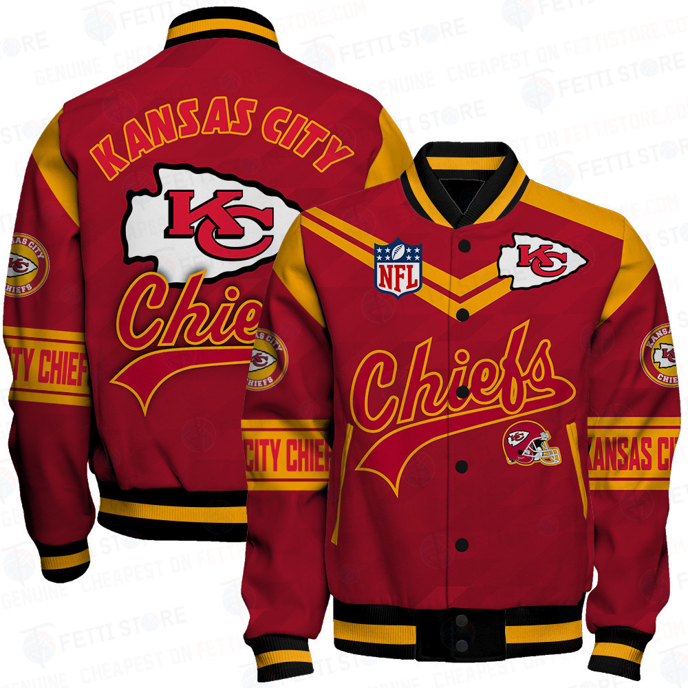 kansas city chiefs nfl pattern baseball varsity jacket baseball jacket all over print sh1 v2 du669