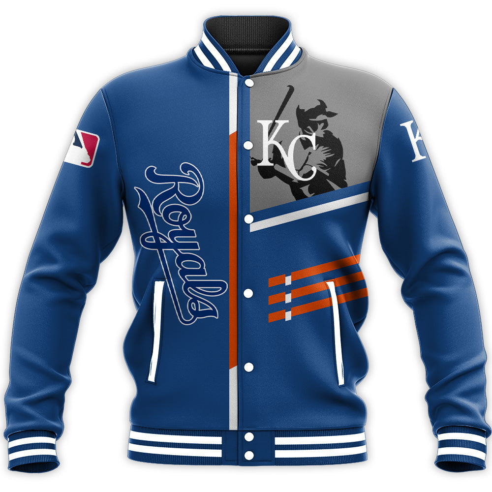 kansas city royals baseball jacket button up zipper hooded all over print personalized baseball for fan mlb g5nif