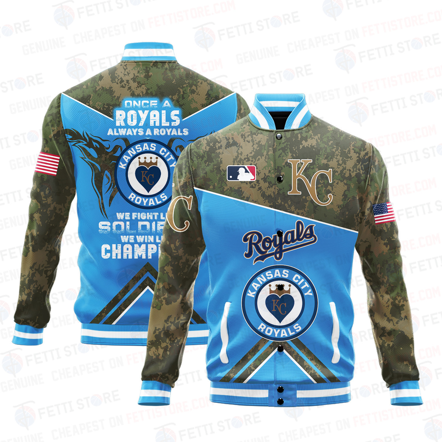 kansas city royals mlb army forces pattern baseball varsity jacket baseball jacket all over print sh1 v5 xcsep