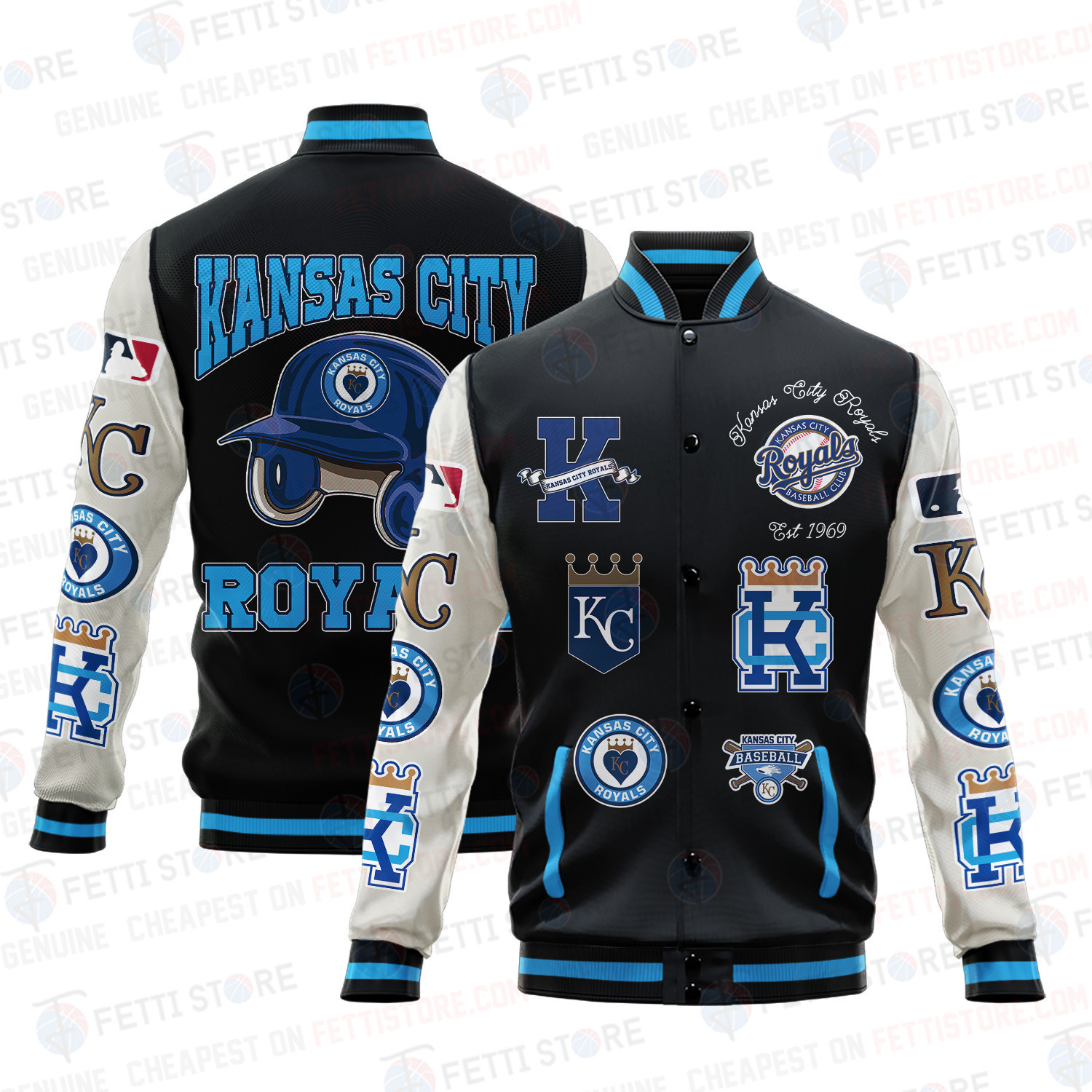 kansas city royals mlb baseball varsity jacket baseball jacket all over print v2 gxrvd