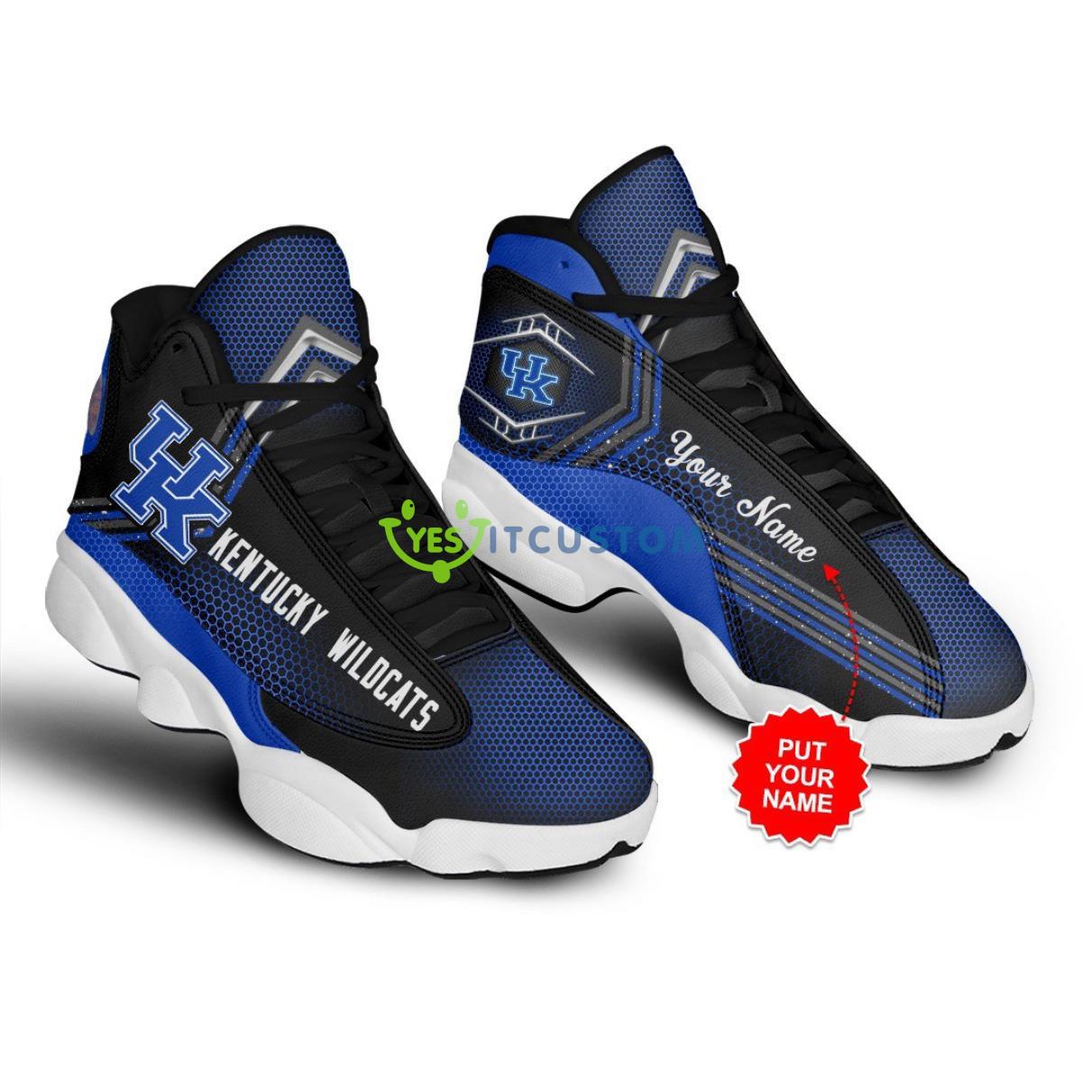 kentucky wildcats football team best custom name air jordan 13 shoes