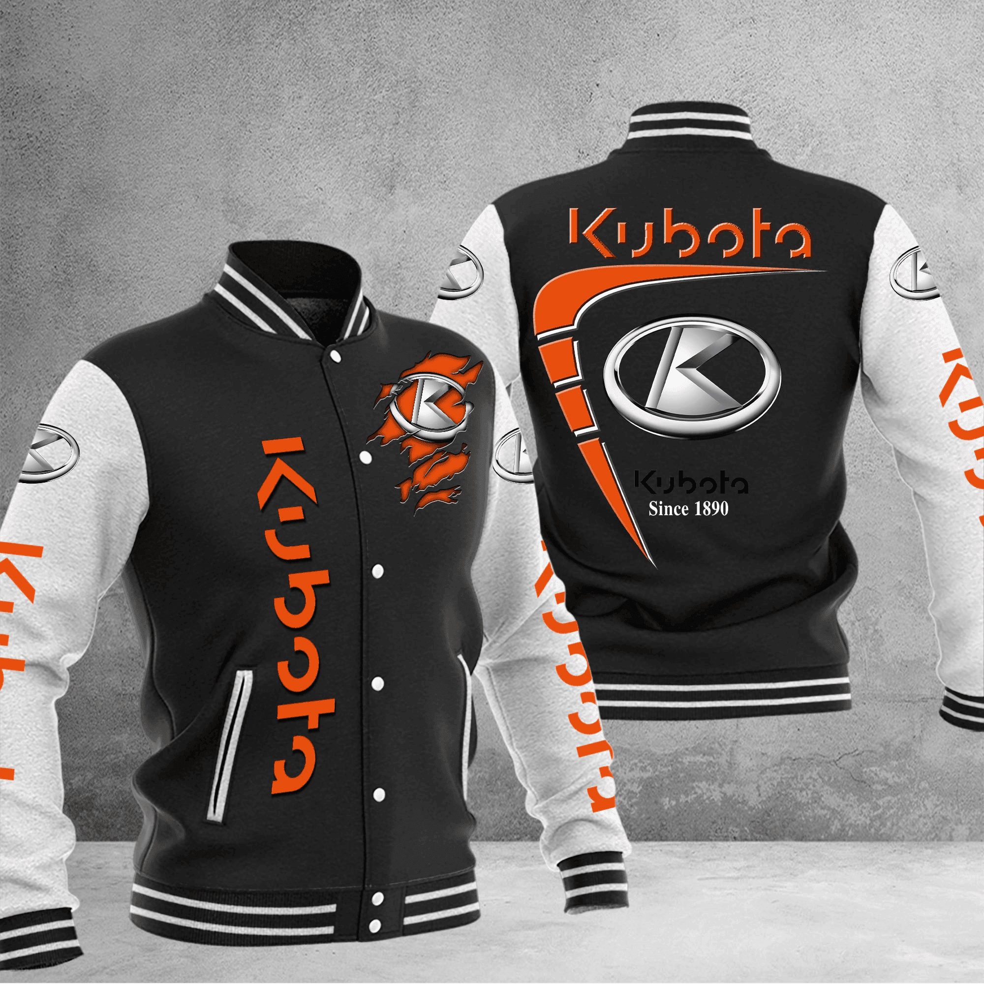 kubota baseball varsity jacket baseball jacket all over print g00hx