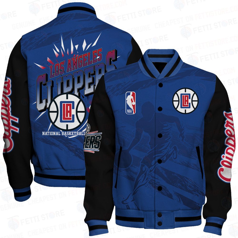 la clippers nba print baseball varsity jacket baseball jacket all over print sfat v27 3z6kt