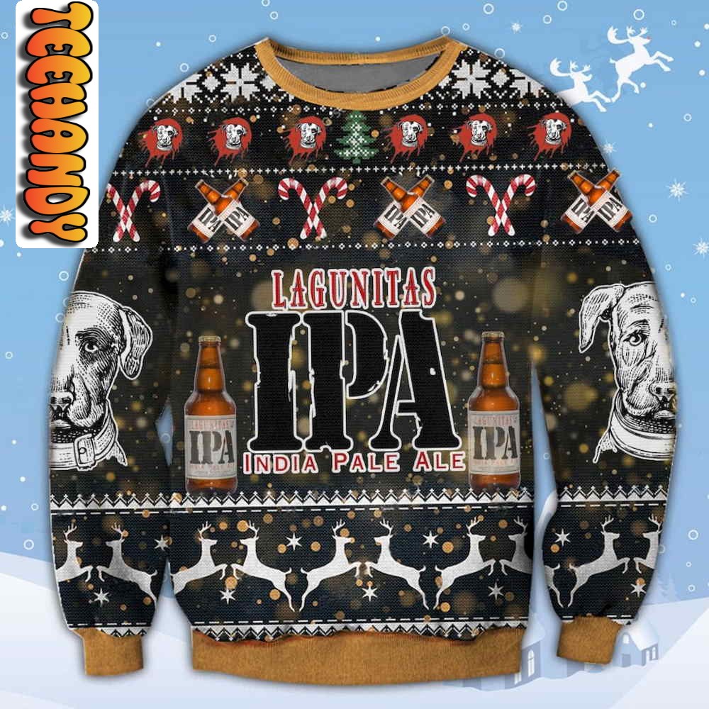 lagunitas ipa ugly christmas sweater20184