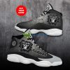 las vegas raiders football team personalized air jordan 13 for fans