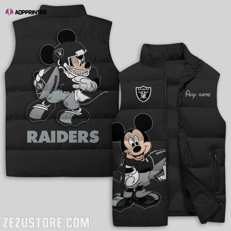 las vegas raiders nfl sleeveless puffer jacket custom for fans gifts 5 1