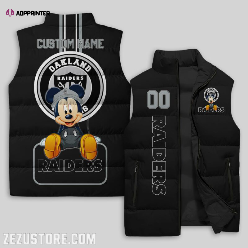 las vegas raiders nfl sleeveless puffer jacket custom for fans gifts 6