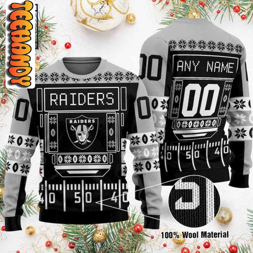 las vegas raiders nfl ugly christmas sweater10816