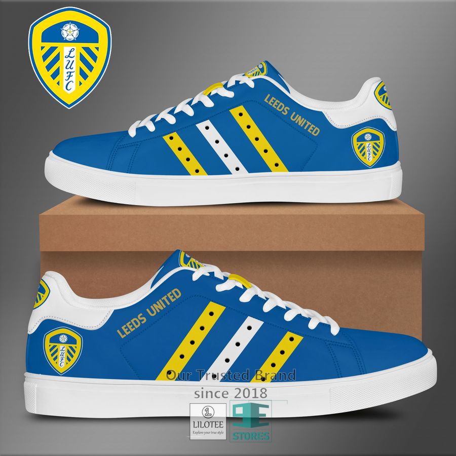 leed united blue yellow adidas line stan smith low top shoes 4zqd8