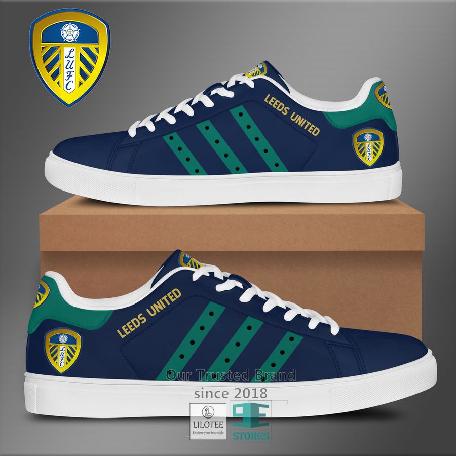 leed united navy green line stan smith low top shoes juxja