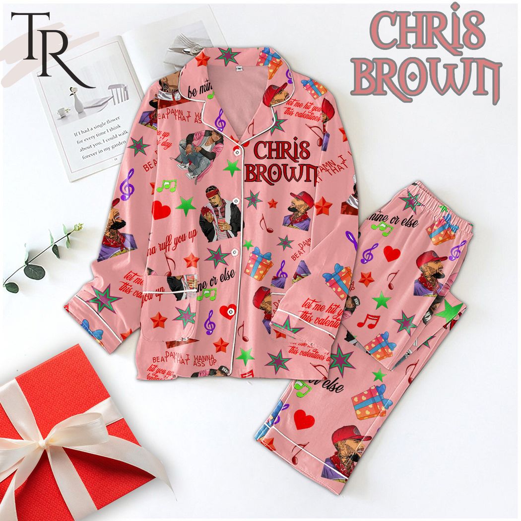 let me hit you up this valentines day chris brown pajamas set 1 ZwdAk