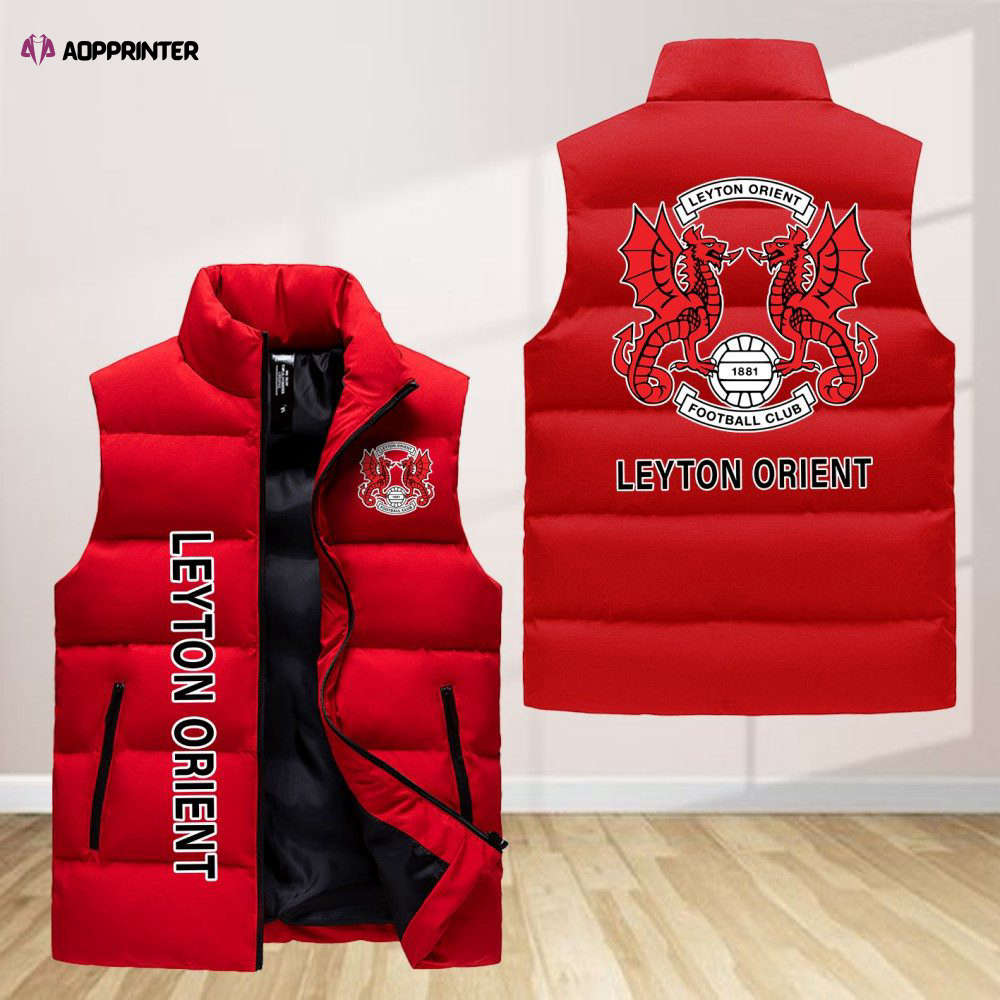 leyton orient sleeveless puffer jacket custom for fans gifts