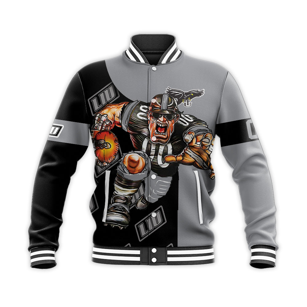 liu brooklyn blackbirds baseball jacket button up zipper hooded all over print football go on gift for fans ncaa m0f15