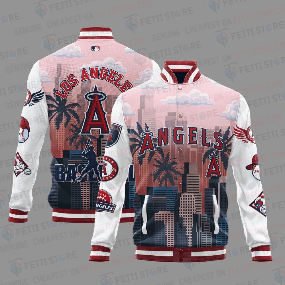 los angeles angels mlb baseball varsity jacket baseball jacket all over print stm ui89h