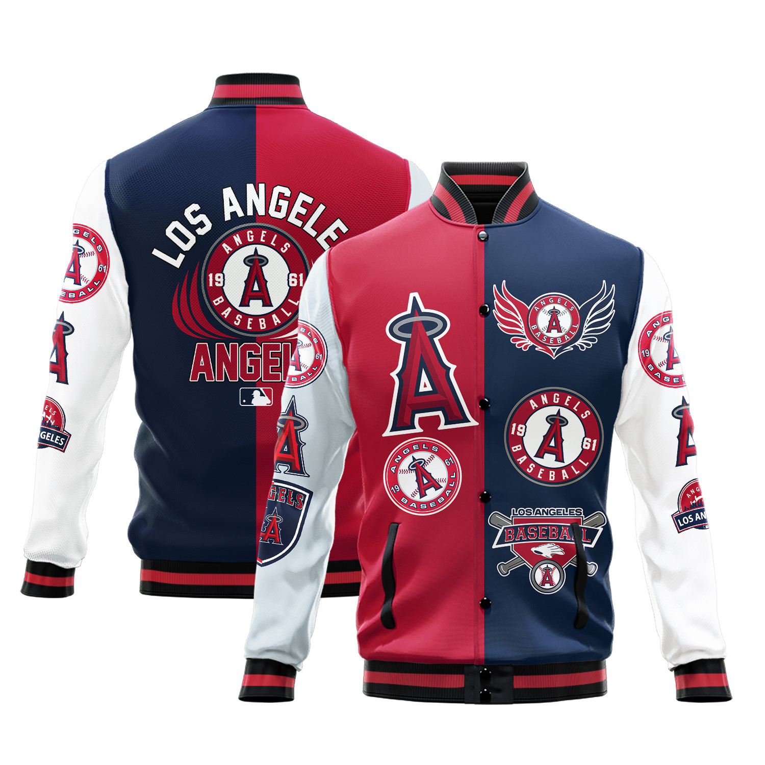 los angeles angels mlb baseball varsity jacket baseball jacket all over print stm v3 wcr5j