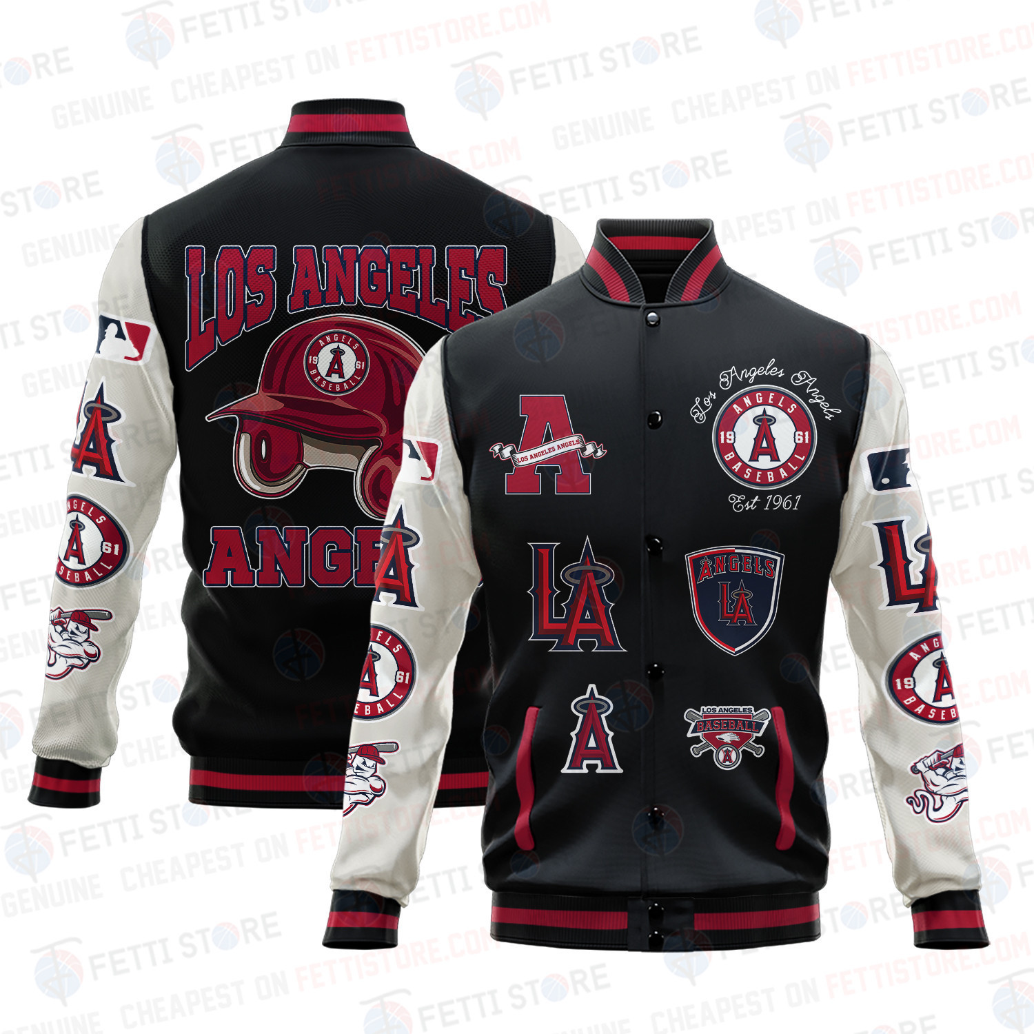 los angeles angels mlb baseball varsity jacket baseball jacket all over print v2 jemms