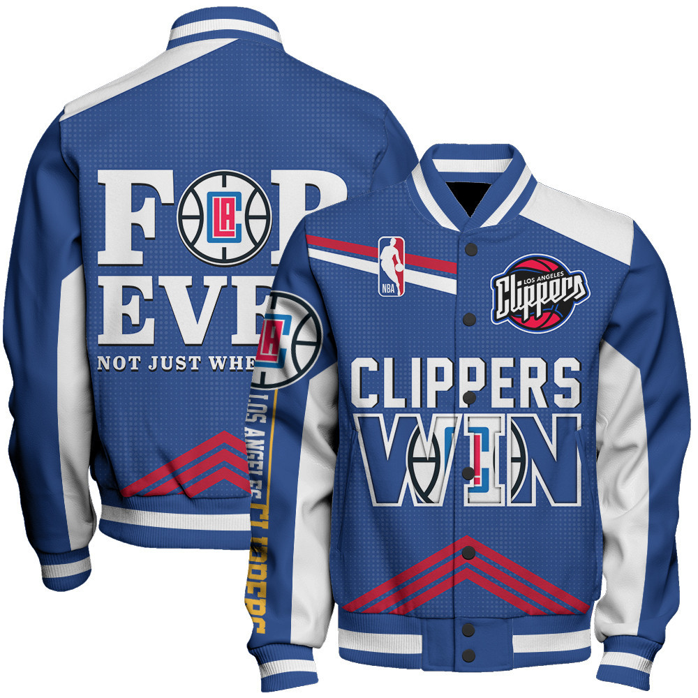 los angeles clippers nba baseball varsity jacket baseball jacket all over print stm v15 3m9ix