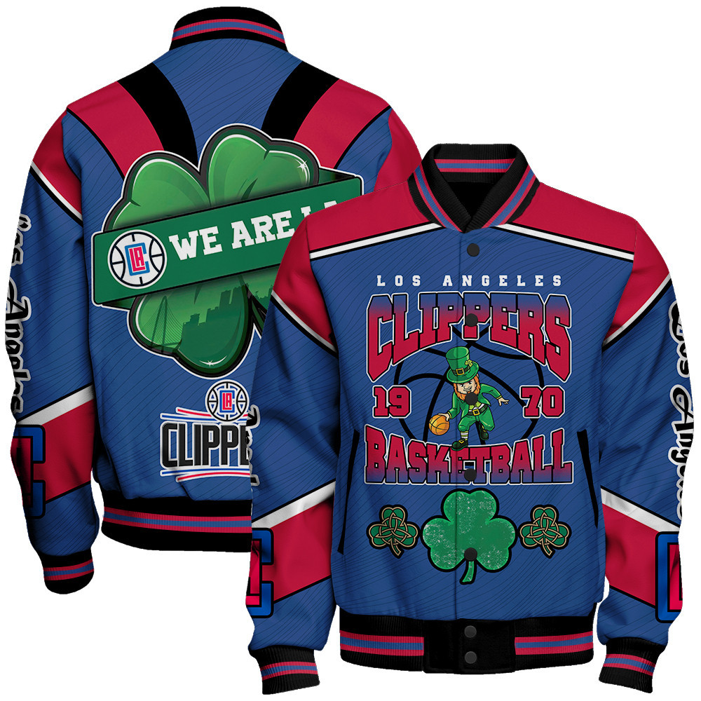 los angeles clippers nba baseball varsity jacket baseball jacket all over print stm v20 clst4