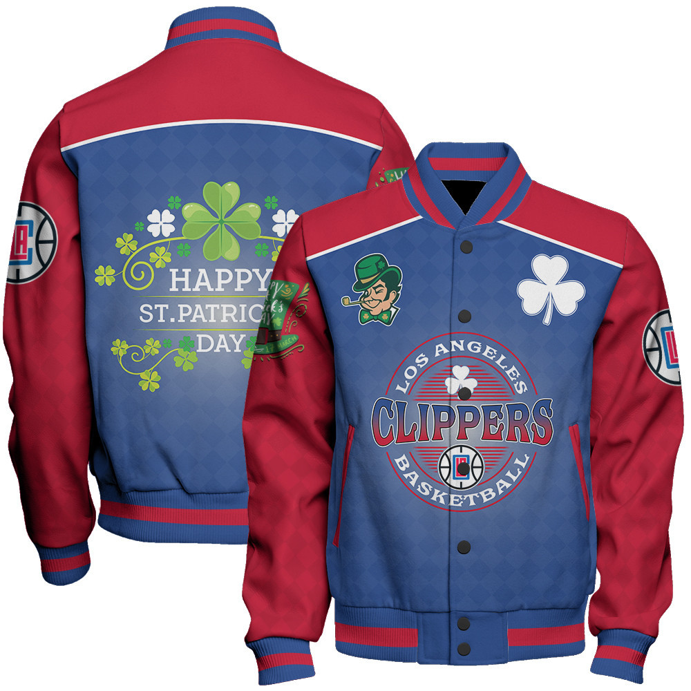 los angeles clippers nba baseball varsity jacket baseball jacket all over print stm v21 2yu34