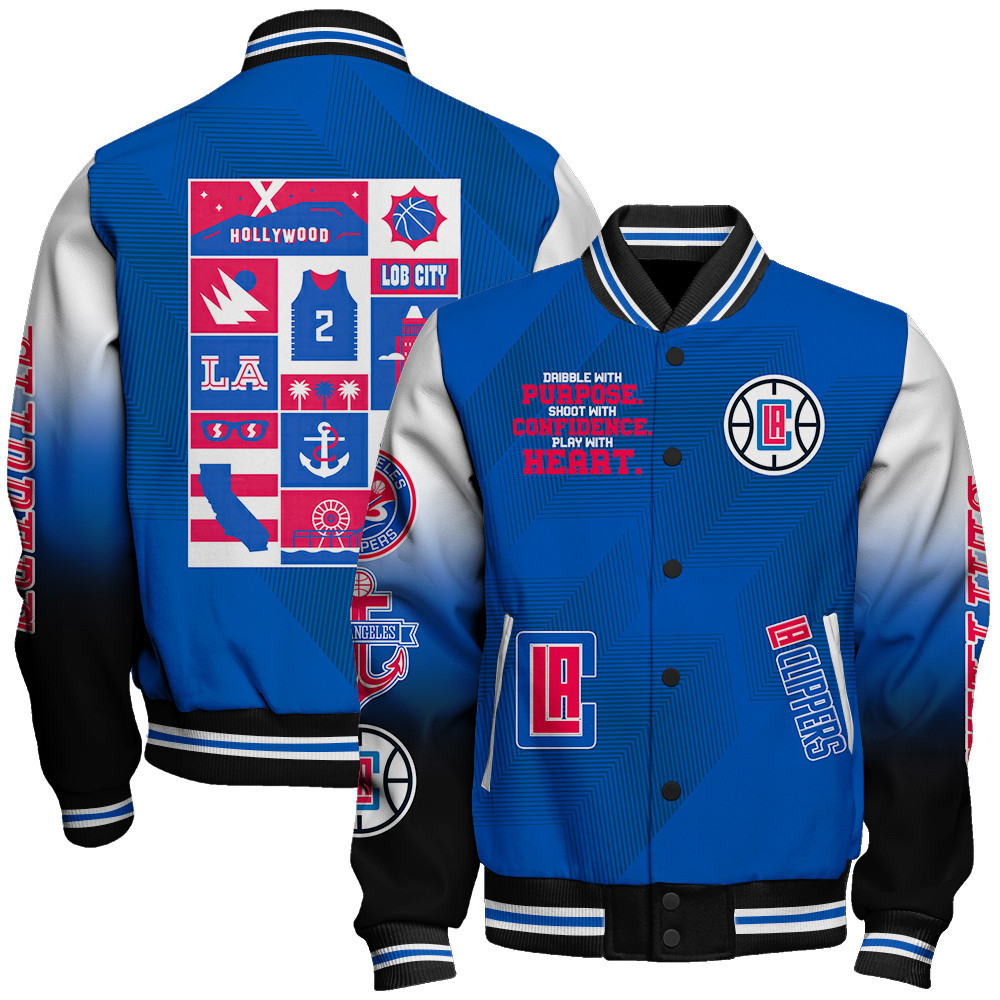 los angeles clippers nba baseball varsity jacket baseball jacket all over print stm v4 wvyqf