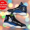 los angeles dodgers baseball team best custom name air jordan 13 shoes