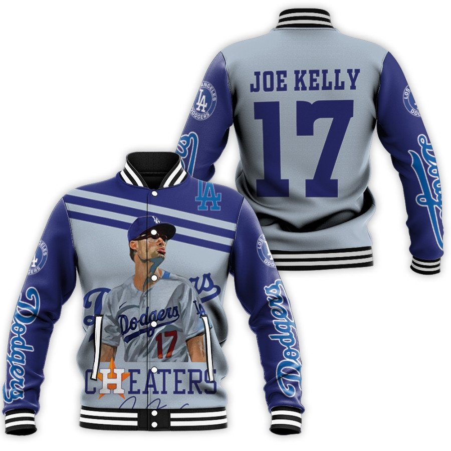 los angeles dodgers joe kelly 17 mlb legendary captain leader all over print gift for dodgers fans baseball jacket button up zipper hooded all over print mlb fhnzu