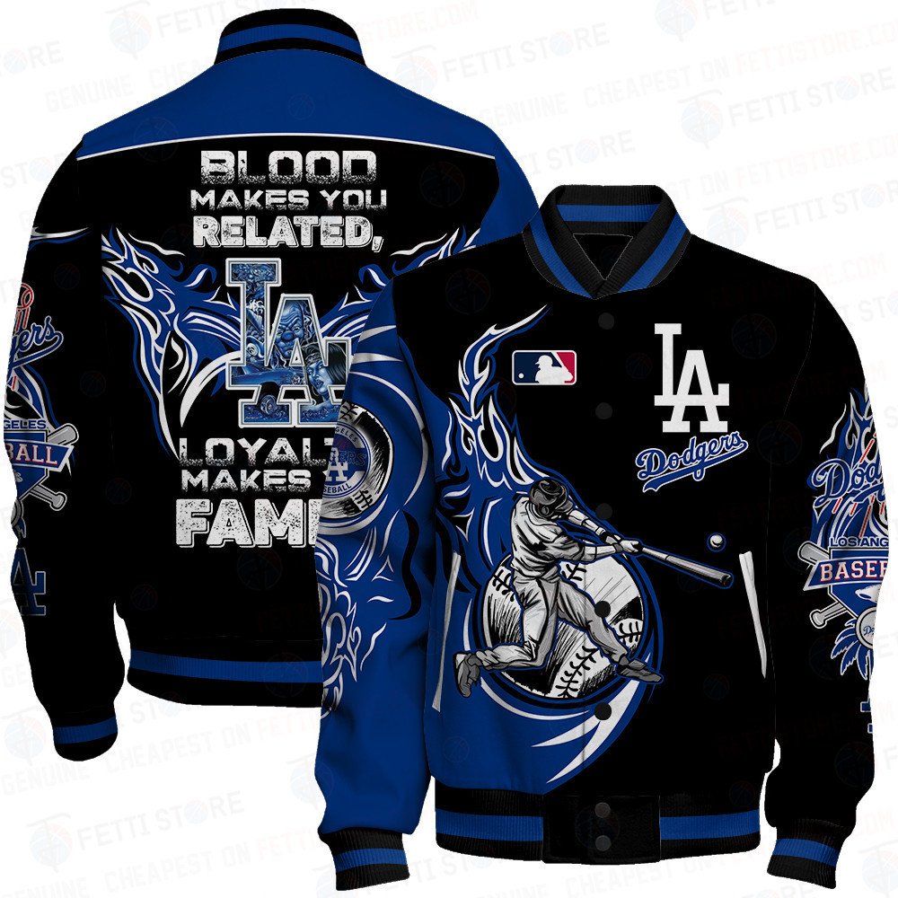 los angeles dodgers mlb baseball varsity jacket baseball jacket all over print dsprk