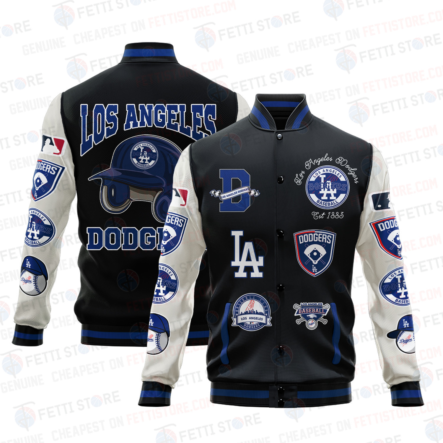 los angeles dodgers mlb baseball varsity jacket baseball jacket all over print v2 ivyoe